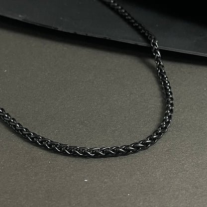 WM-C14 - Men Black Necklace Chain