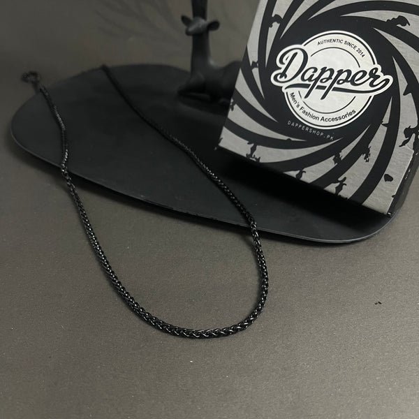 WM-C14 - Men Black Necklace Chain