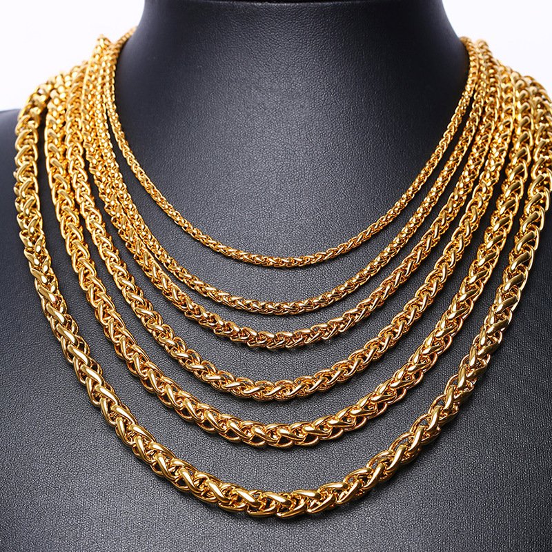WM-C14 - Men Gold Necklace Chain
