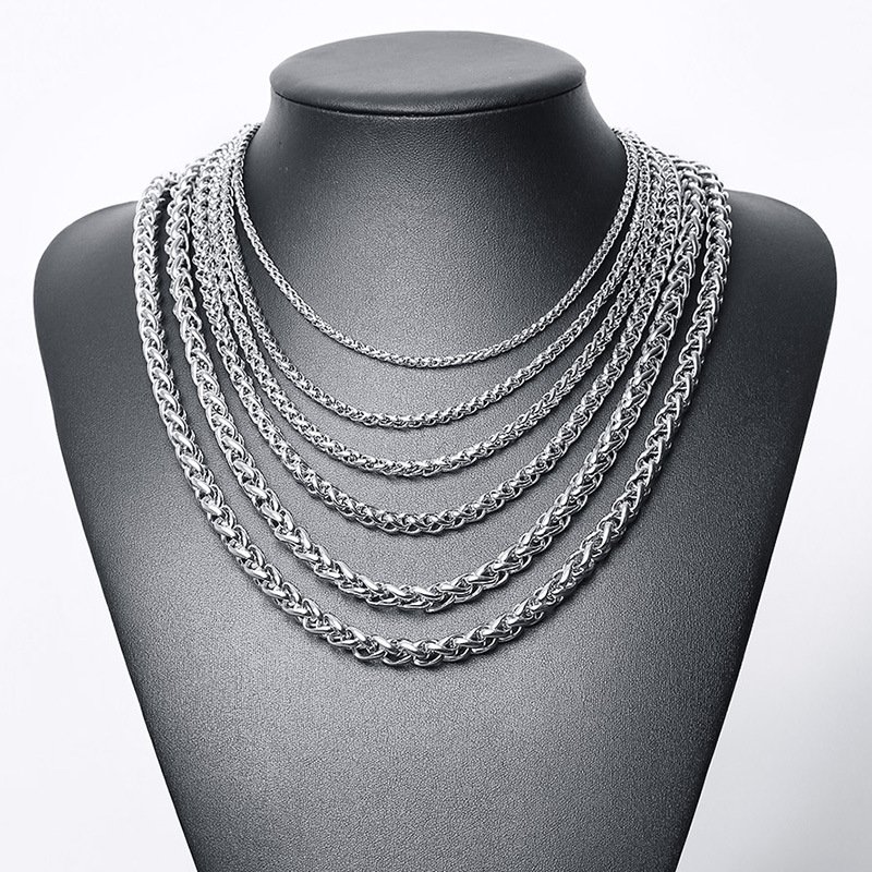 WM-C14 - Men Silver Necklace Chain