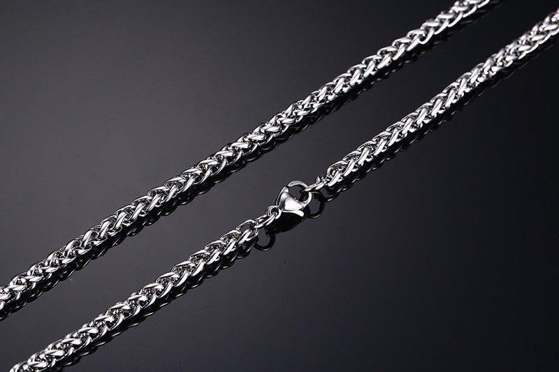WM-C14 - Men Silver Necklace Chain — image 3
