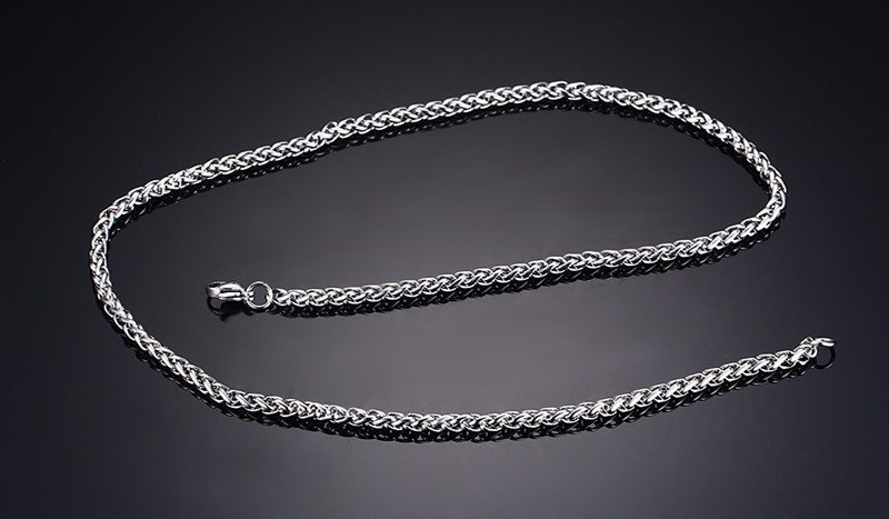 WM-C14 - Men Silver Necklace Chain — image 4