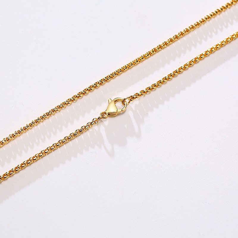 WM-C38 - Men Gold Peral Necklace Chain — image 3