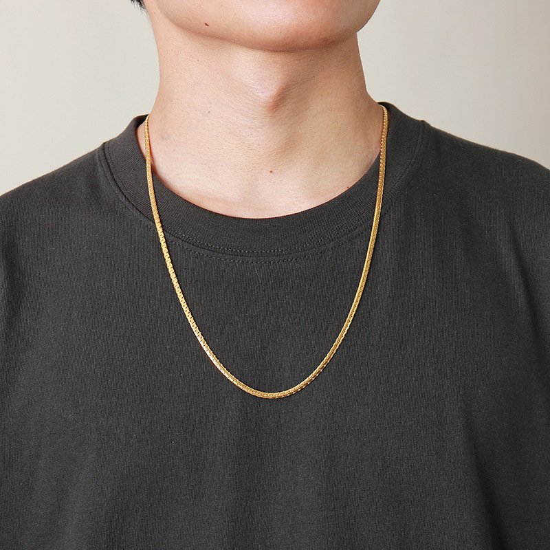 WM-C38 - Men Gold Peral Necklace Chain — image 5