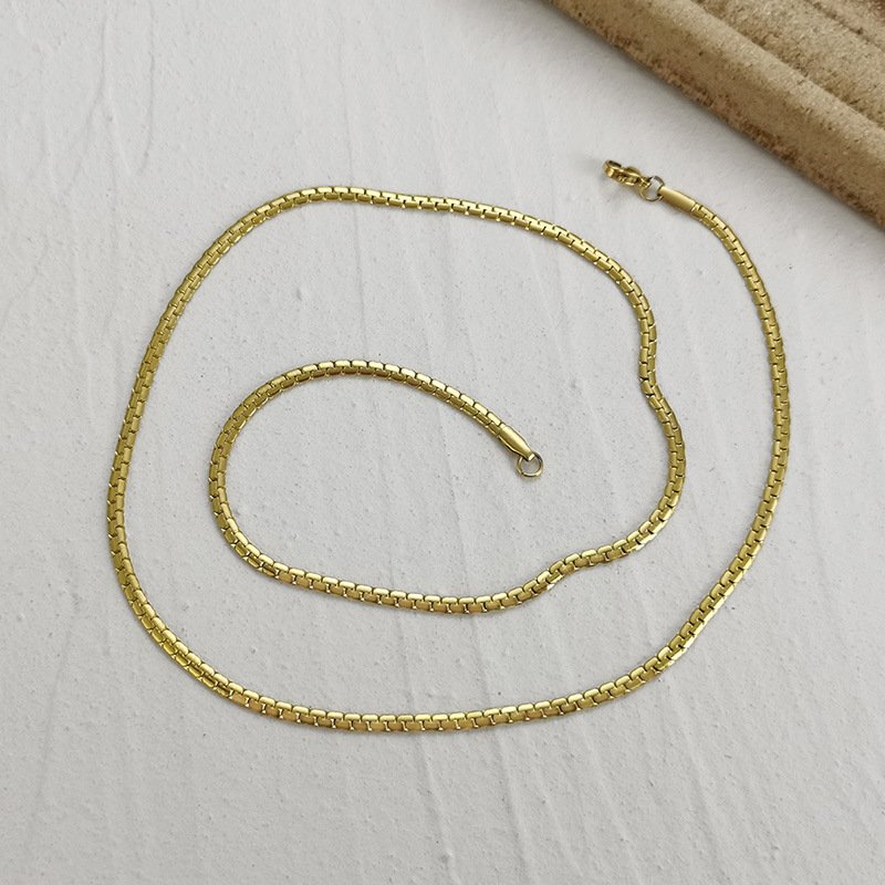 WM-C38 - Men Gold Peral Necklace Chain — image 8