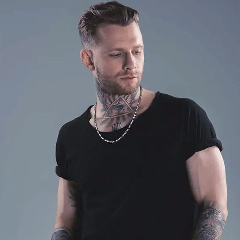 WM-C22 - Men Silver Necklace Chain — image 3