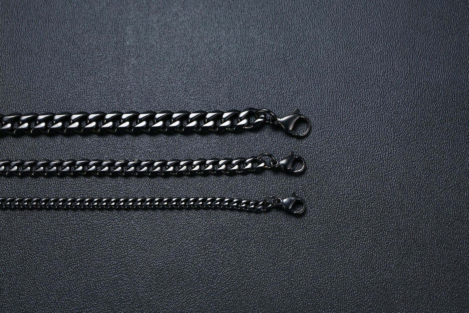 WM-C25- Men Black Necklace Chain — image 10