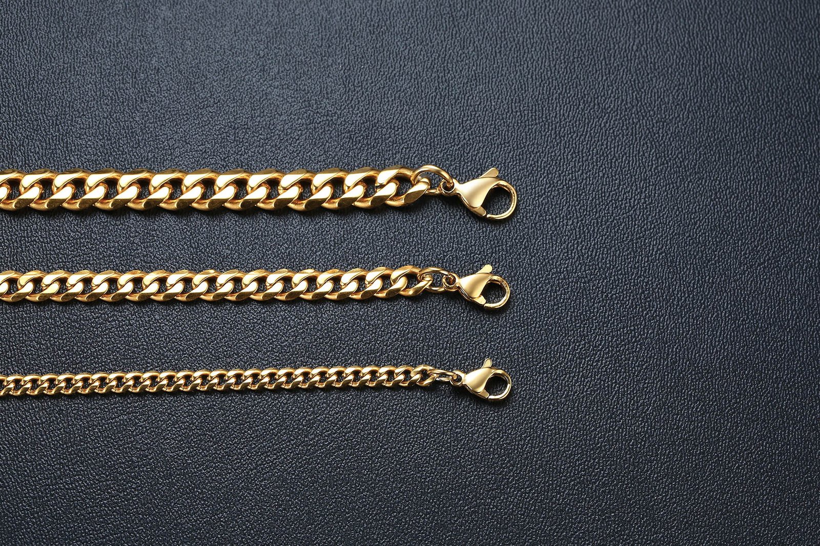 WM-C25- Men Black Necklace Chain — image 6