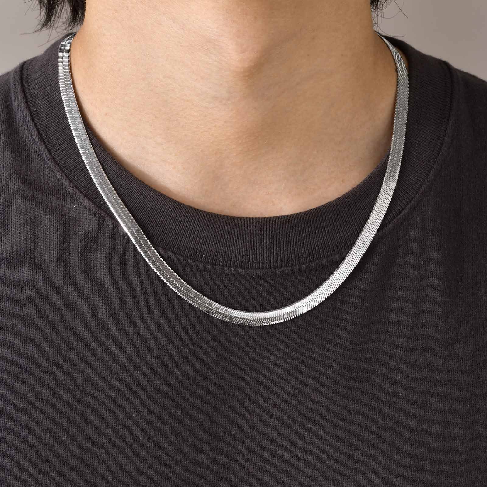 WM-C26 - Men Silver Necklace Chain