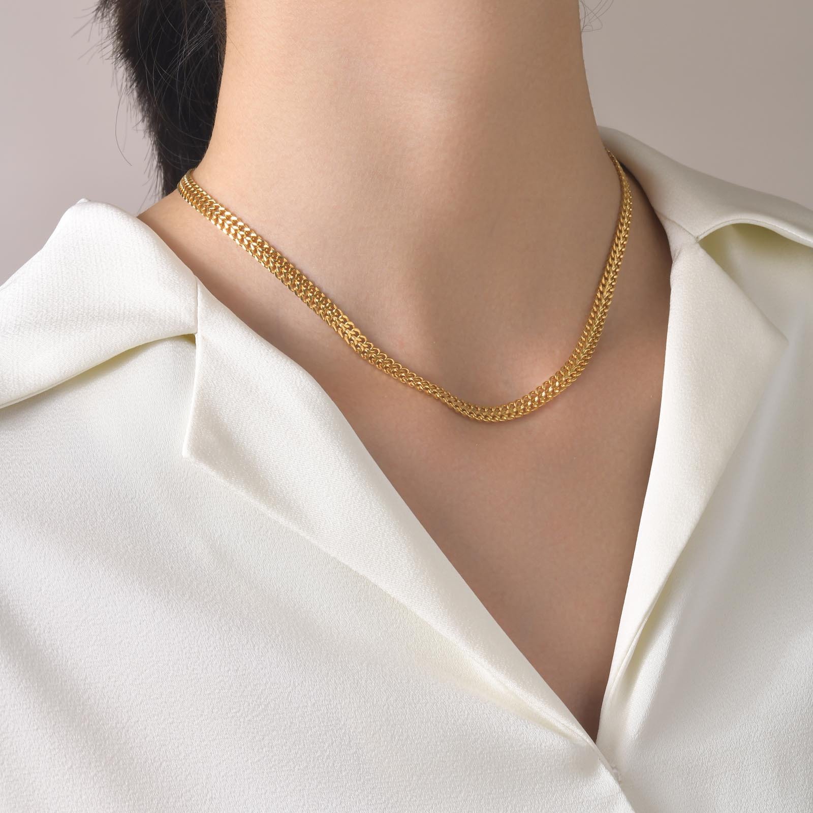 WM-C28 - Men-Women Gold Necklace Chain — image 4