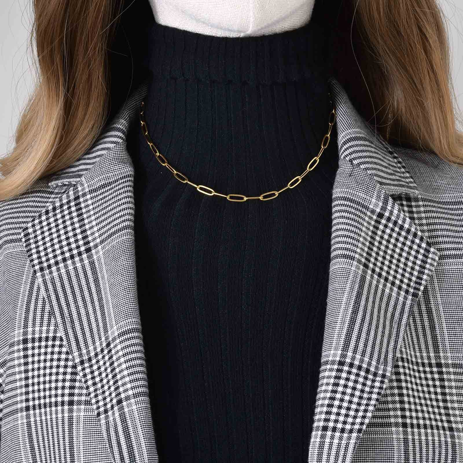 WM-C32 - Men-Women Gold Necklace Chain