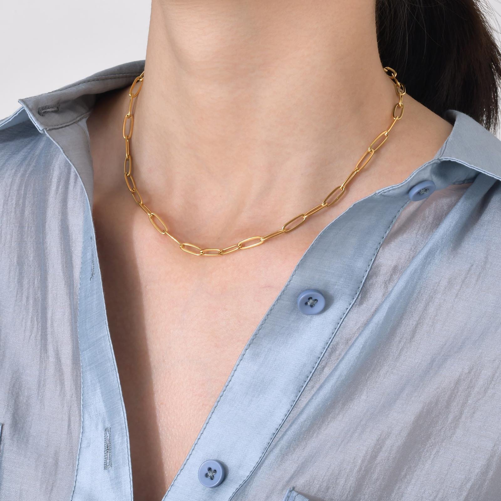 WM-C32 - Men-Women Gold Necklace Chain — image 4