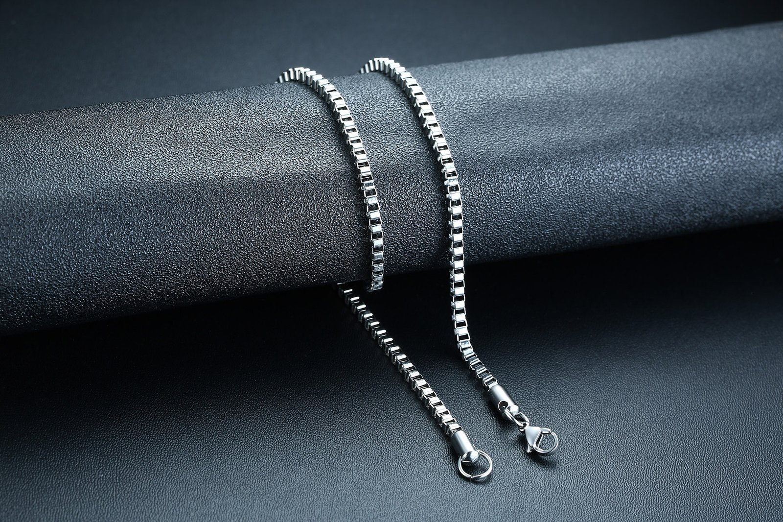 WM-C34- Men-Women Silver Necklace Chain