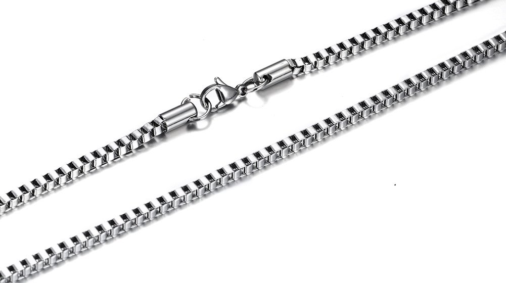 WM-C34- Men-Women Silver Necklace Chain — image 6
