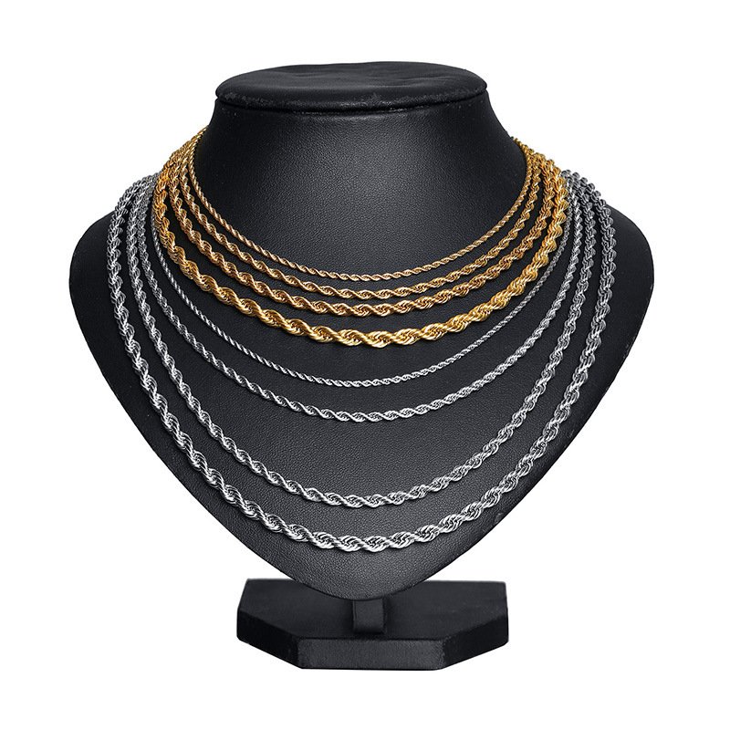 WM-C35- Men Gold Necklace Chain