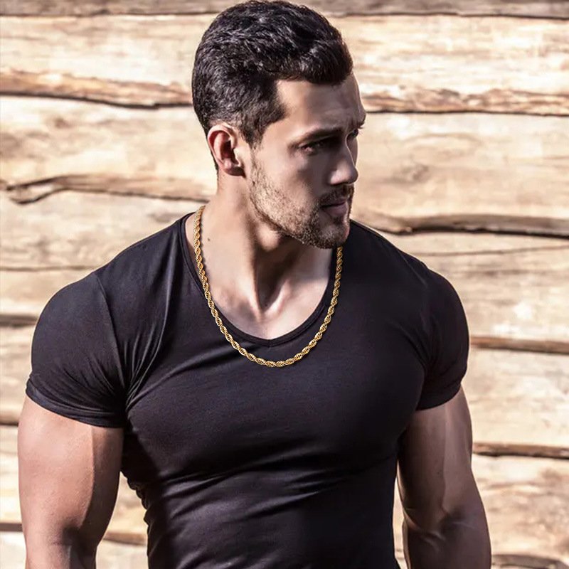 WM-C35- Men Gold Necklace Chain — image 7