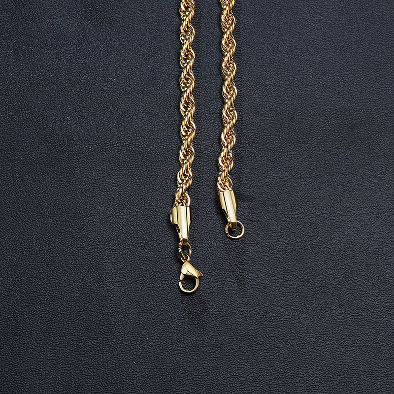 WM-C35- Men Gold Necklace Chain — image 9