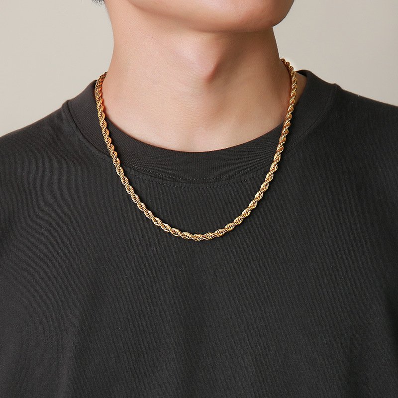 WM-C35- Men Silver Necklace Chain — image 10