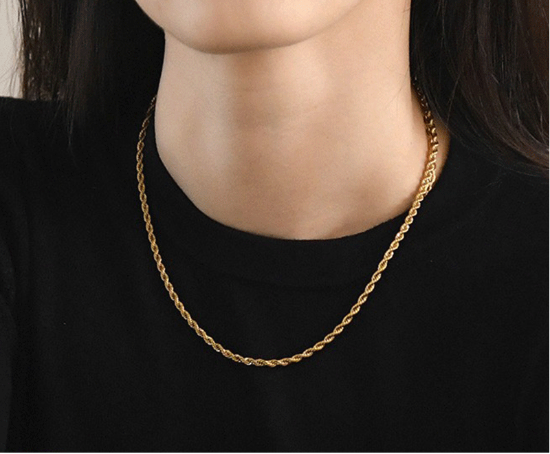 WM-C35- Men Silver Necklace Chain — image 11