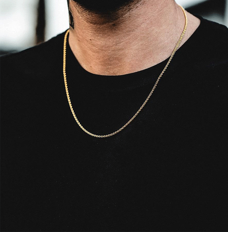 WM-C35- Men Silver Necklace Chain — image 12