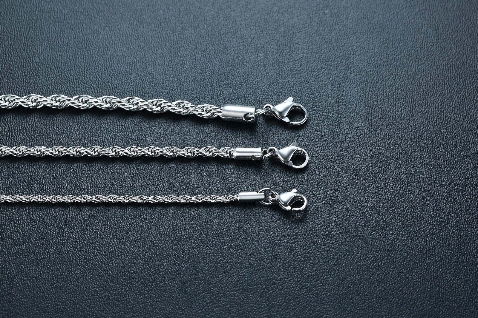 WM-C35- Men Silver Necklace Chain — image 14