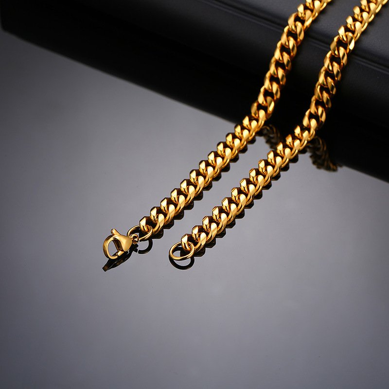 WM-C37 - Men-Women Gold Necklace Chain
