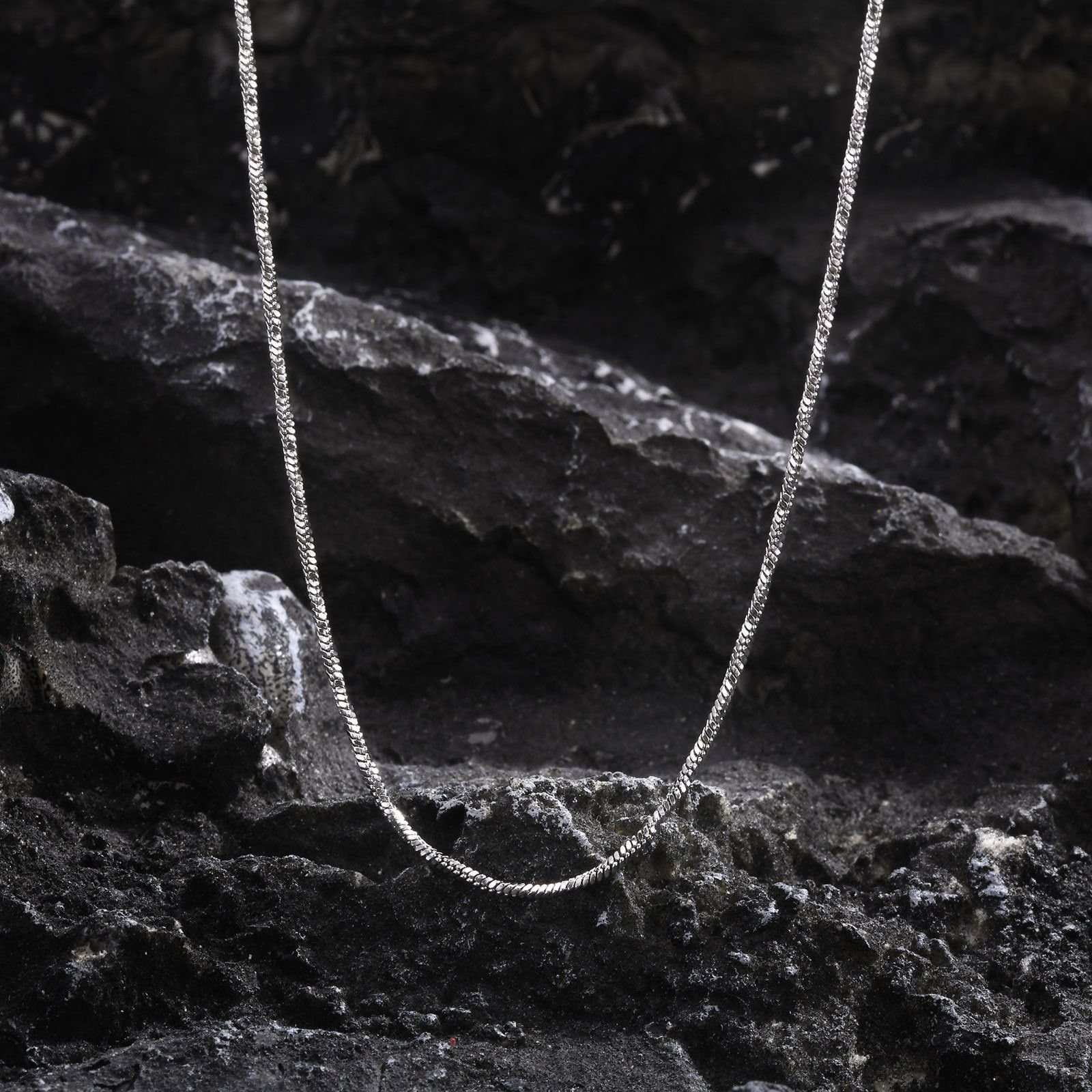 WM-C40 - Men-Women Silver Necklace Chain
