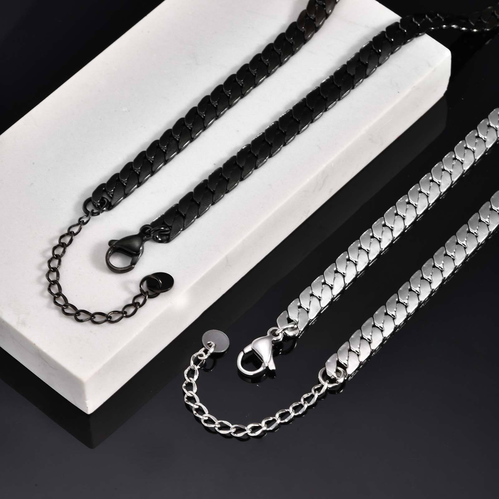 WM-C46 - Men-Women Silver Necklace Chain — image 7