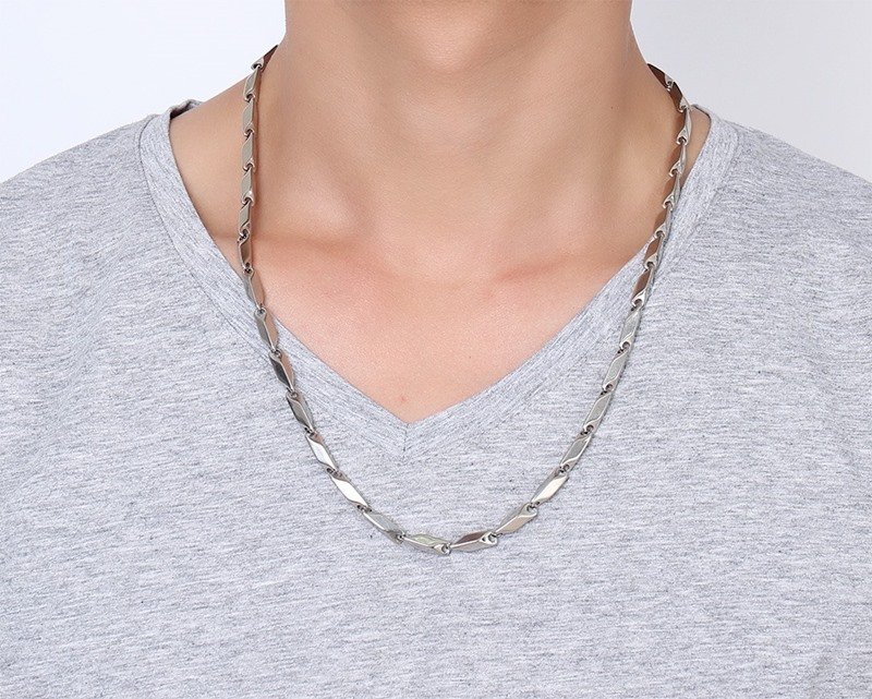 WM-C5 - 4mm Men Silver Necklace Chain
