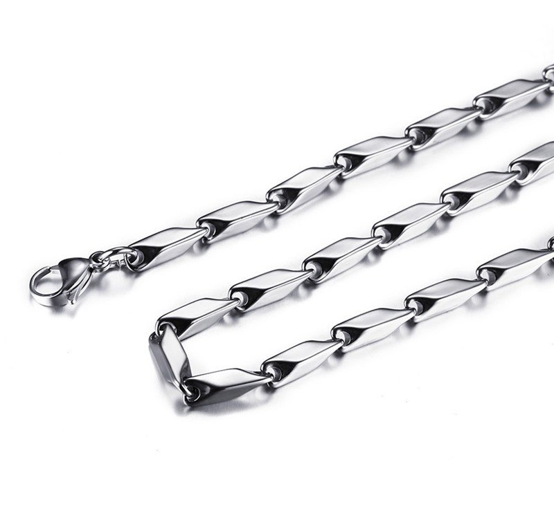 WM-C5 - 4mm Men Silver Necklace Chain — image 3