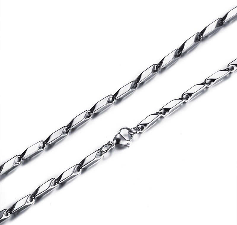 WM-C5 - 4mm Men Silver Necklace Chain — image 4