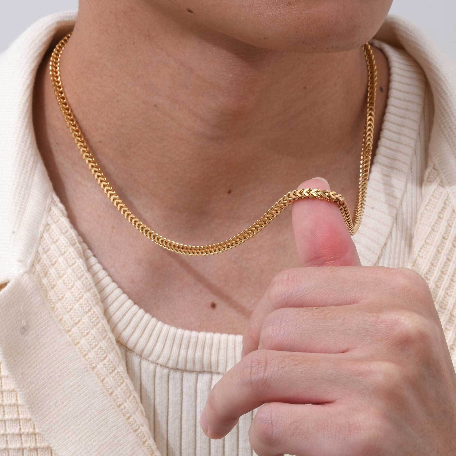 WM-C51 - Men-Women Golden Necklace Chain — image 6