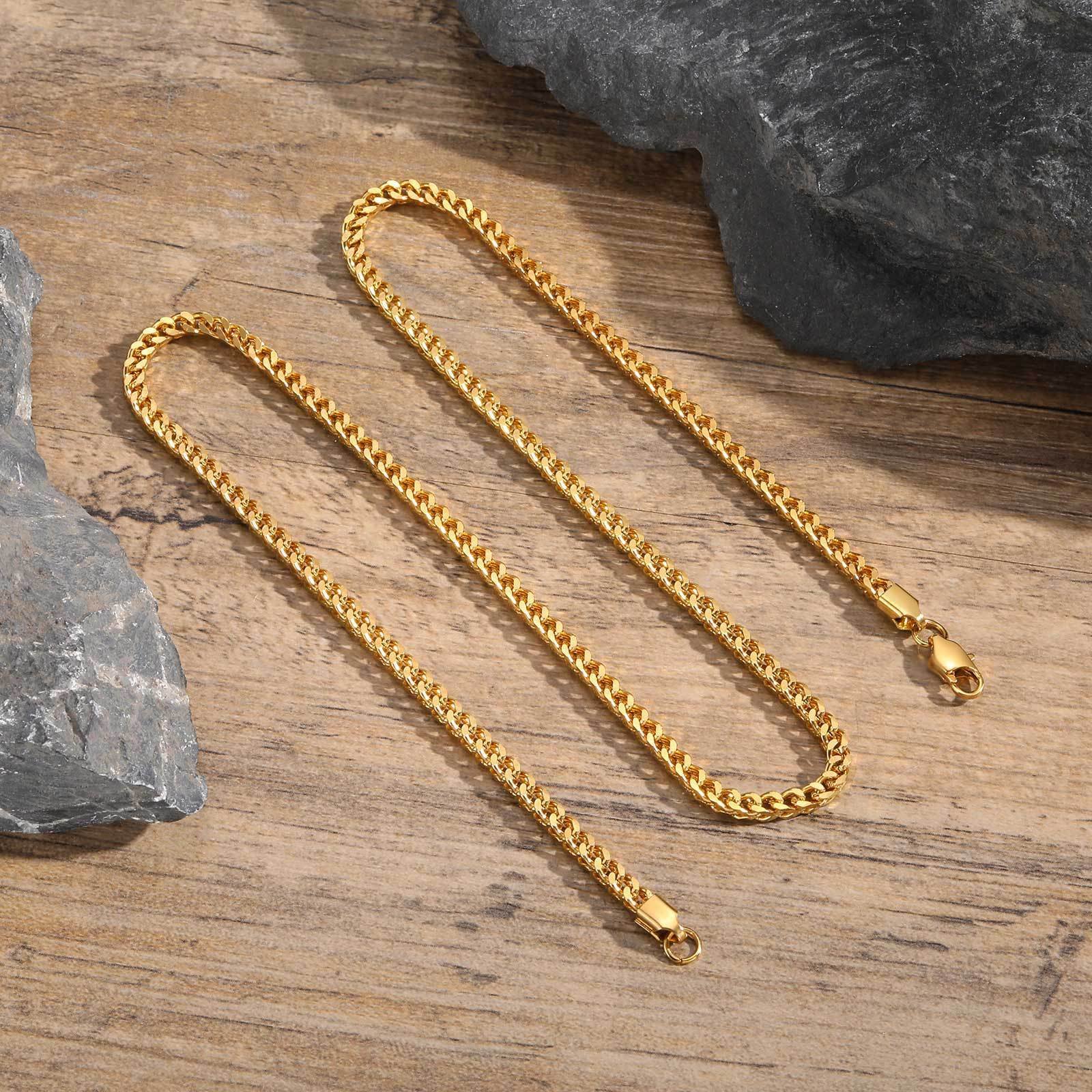 WM-C51 - Men-Women Silver Necklace Chain — image 5