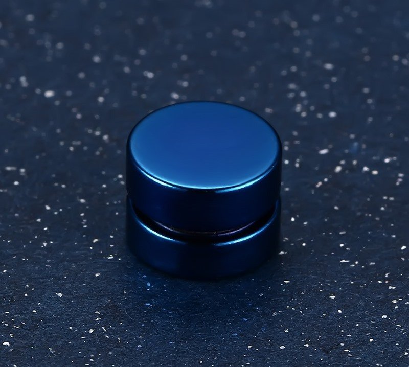 WM-E13 Blue Men Stud Earrings