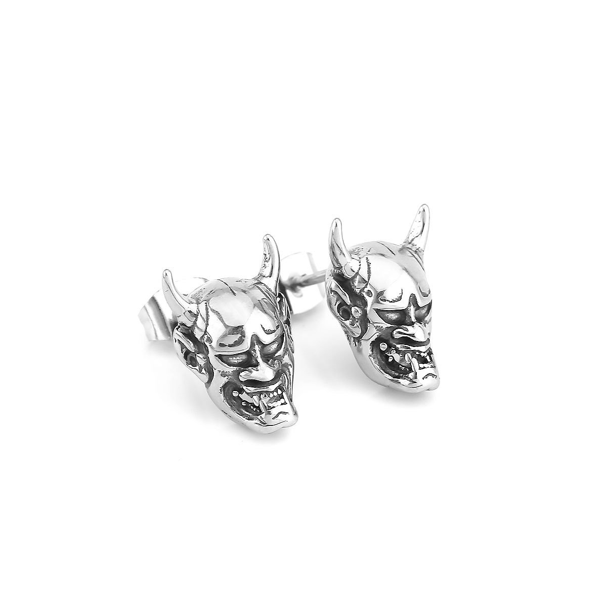 WM-E58 Silver Ear Studs Men Earring