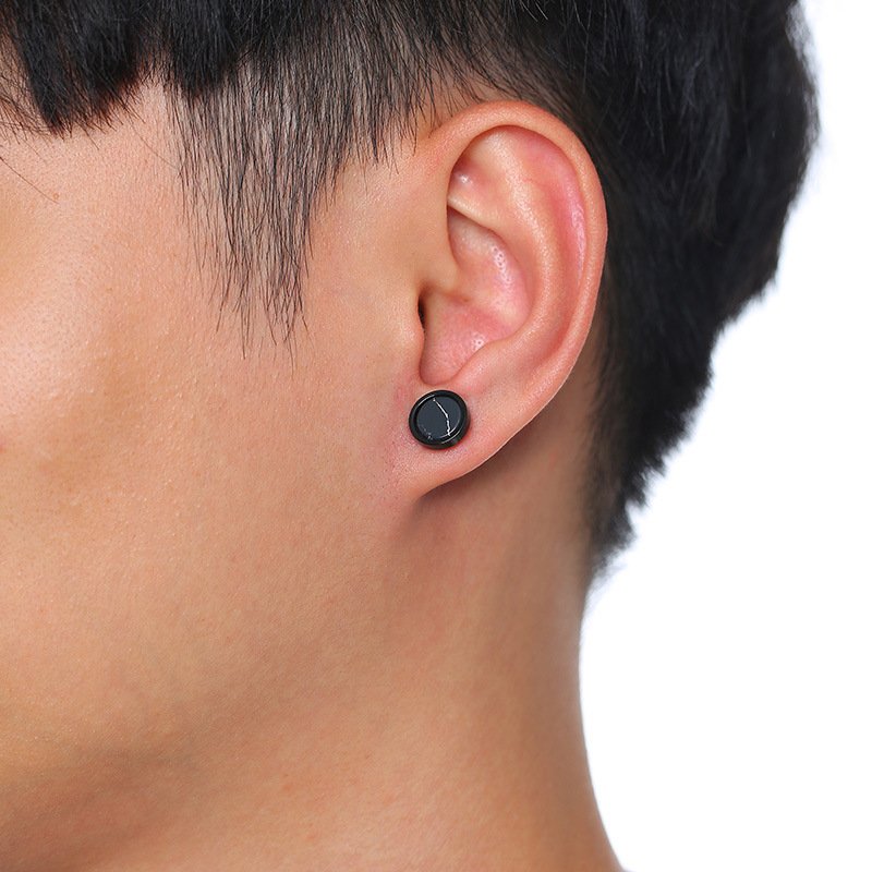 WM-E59 Tourquise Ear Studs Men Earring — image 4