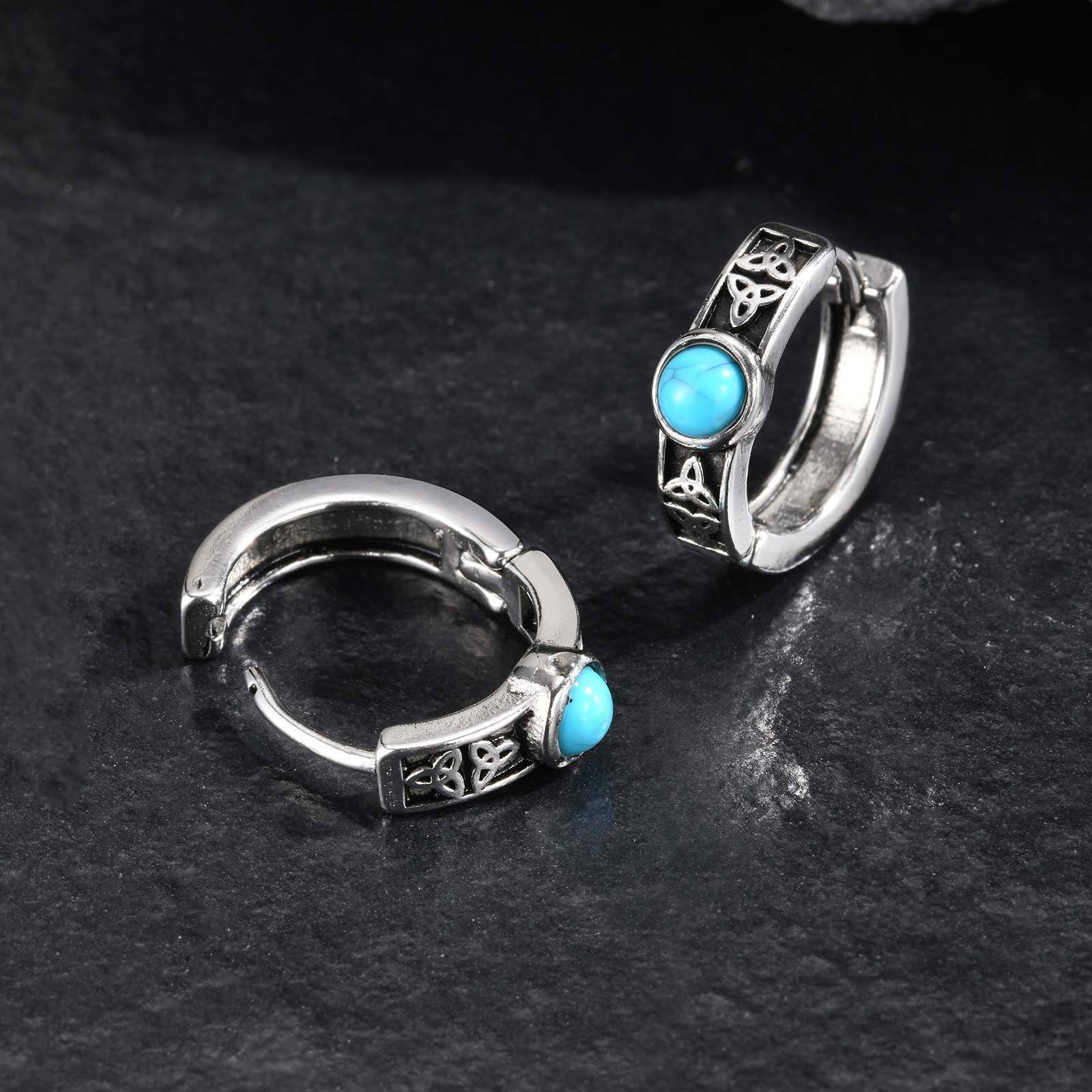 WM-E66 Silver Ear Studs Men Earring