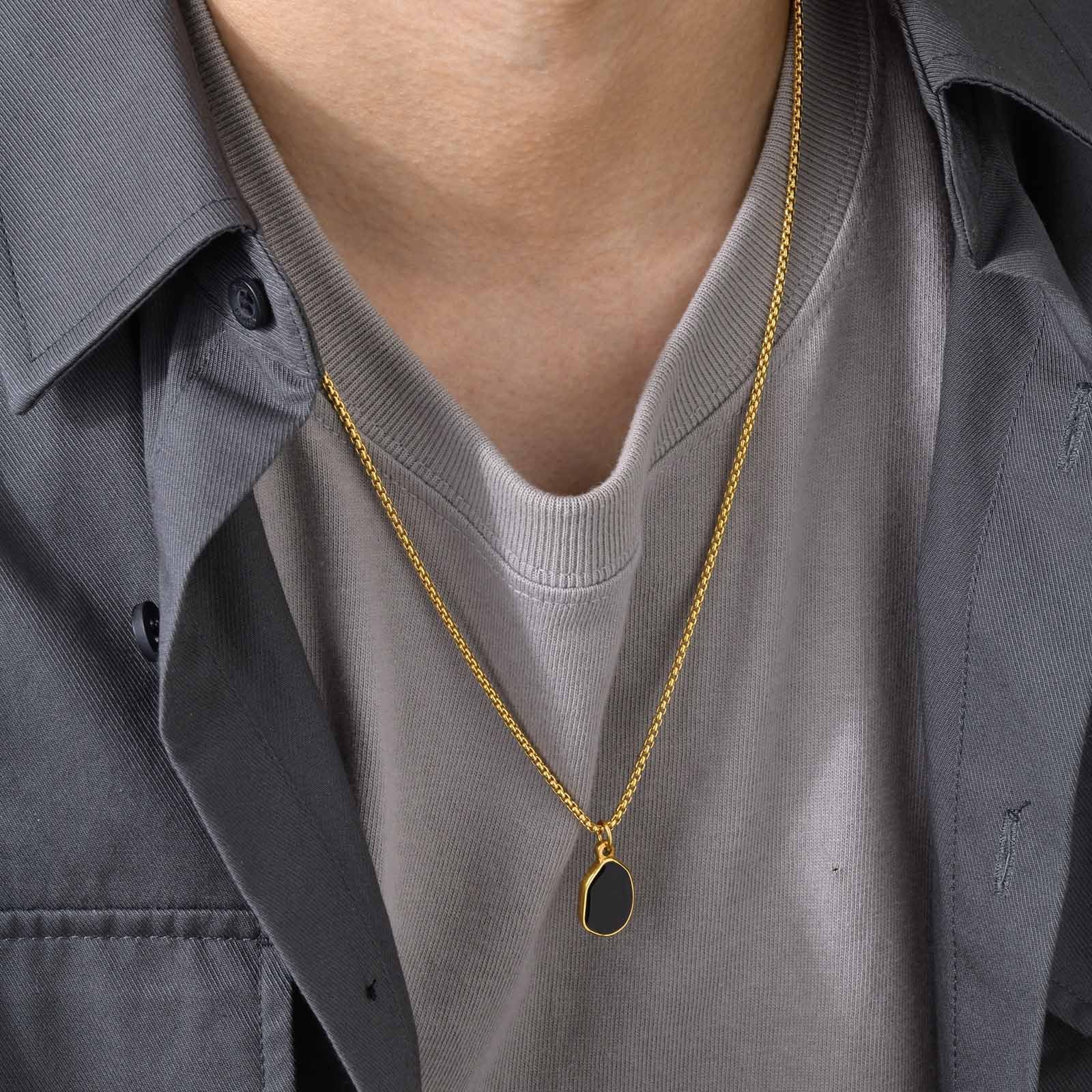 WM-P100 -Men, Women Necklace Pendant with Chain — image 5