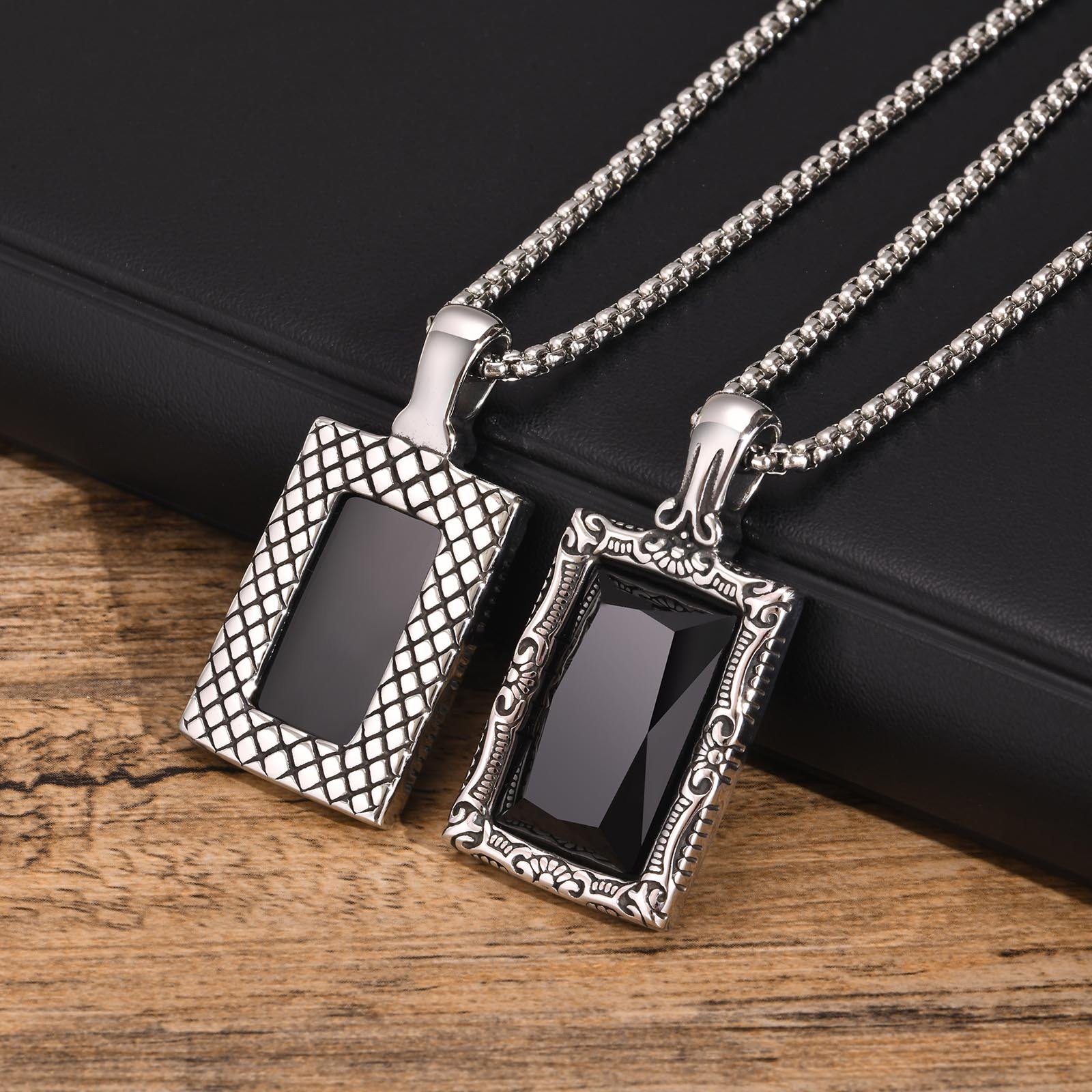WM-P102 Men, Women Necklace Pendant with Chain — image 4