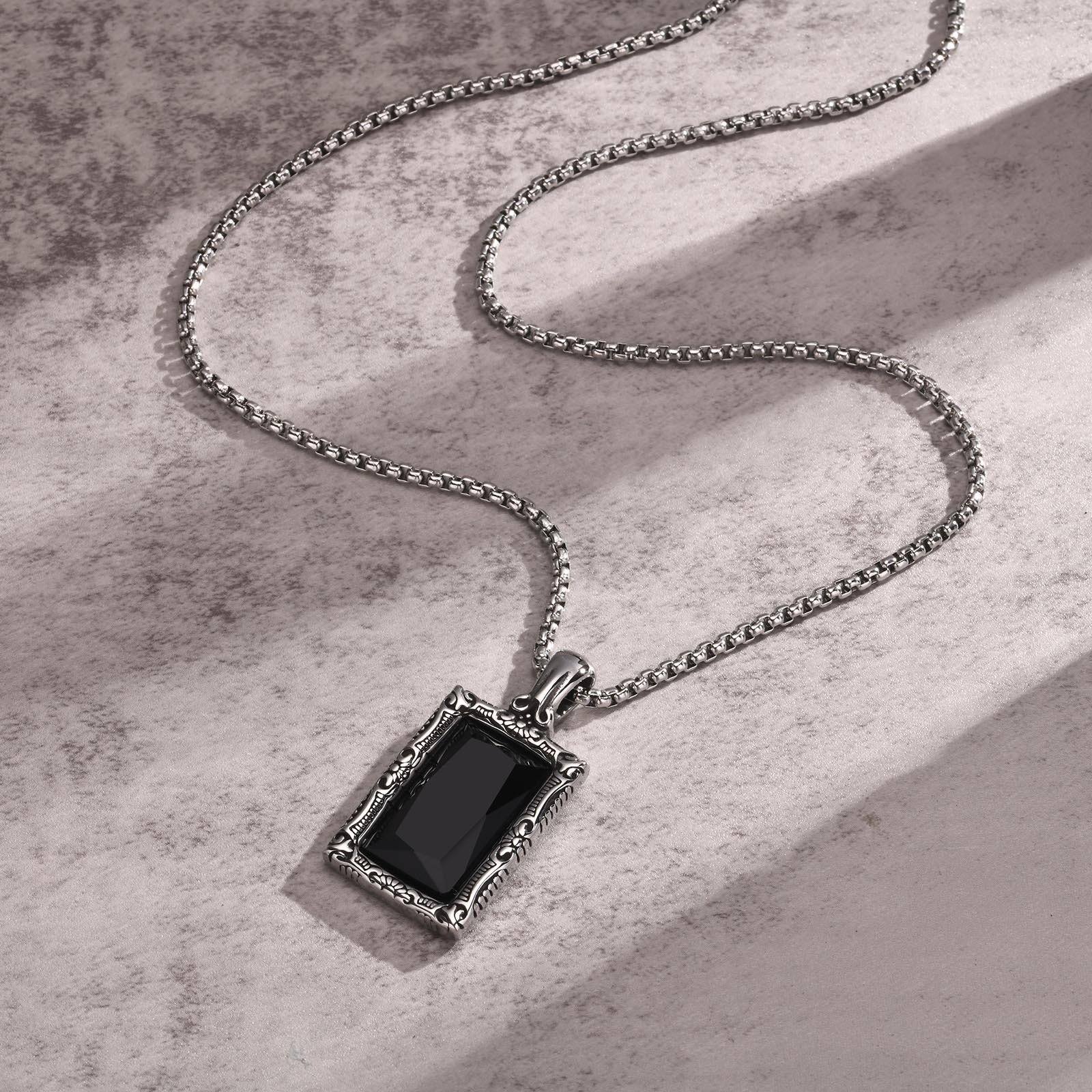 WM-P102 Men, Women Necklace Pendant with Chain — image 5
