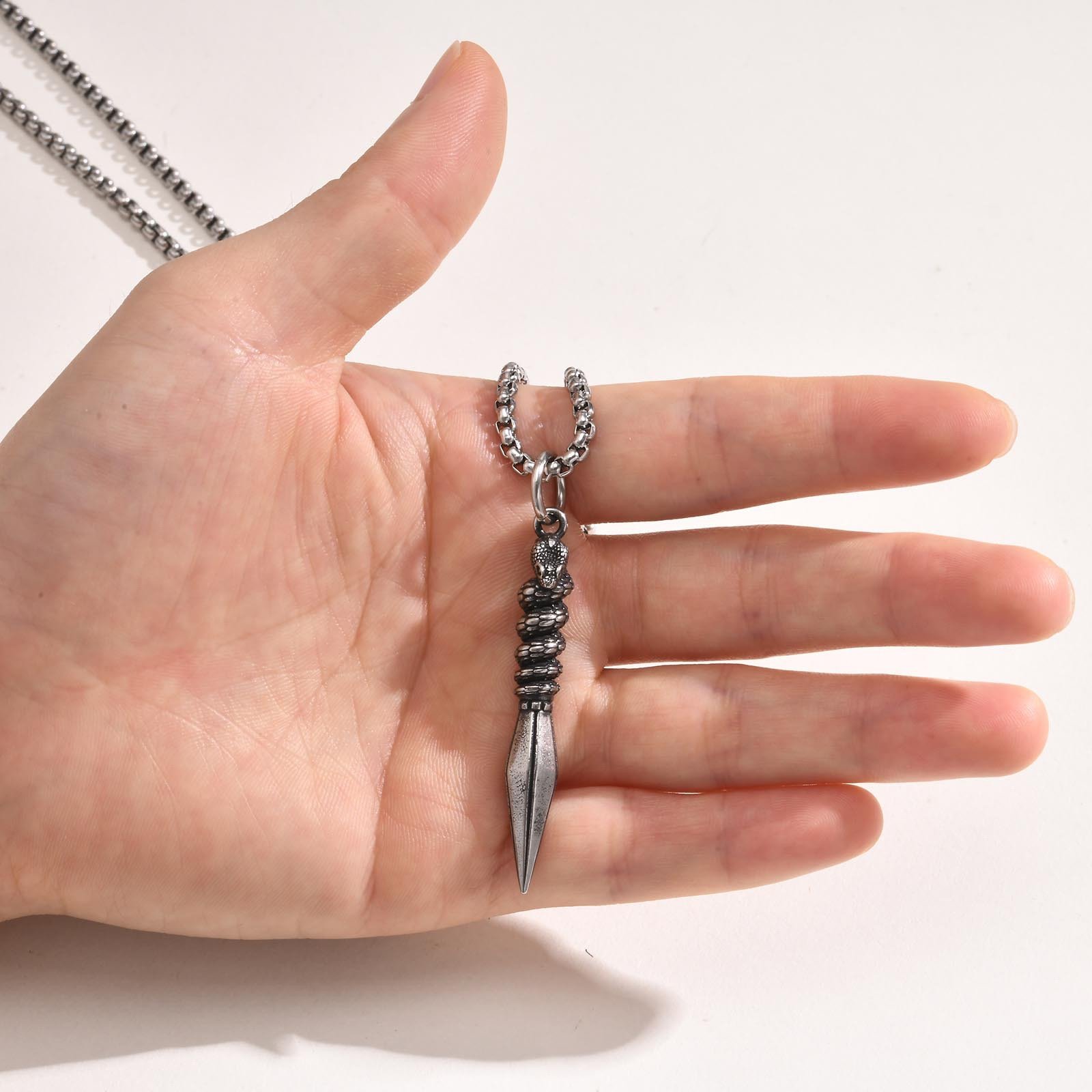 WM-P103 -Men, Women Necklace Pendant with Chain — image 3