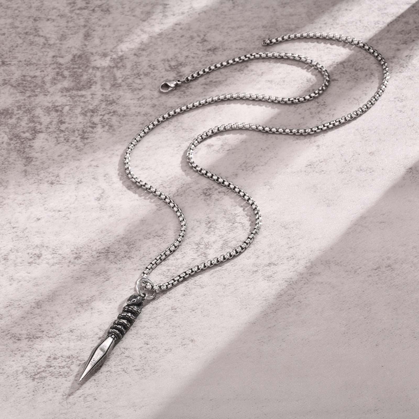WM-P103 -Men, Women Necklace Pendant with Chain — image 7