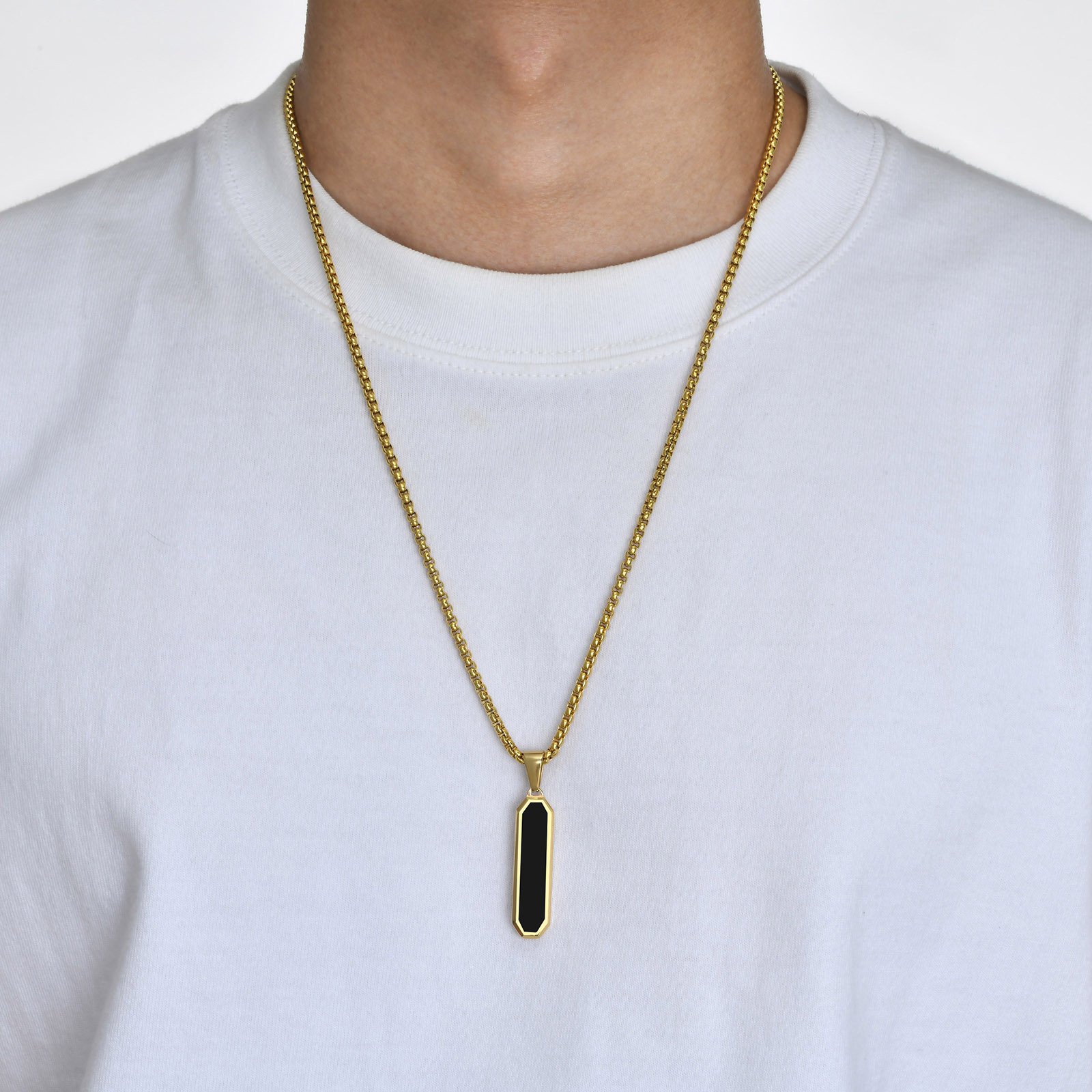WM-P109 Silver Men, Women Necklace Pendant with Chain — image 7