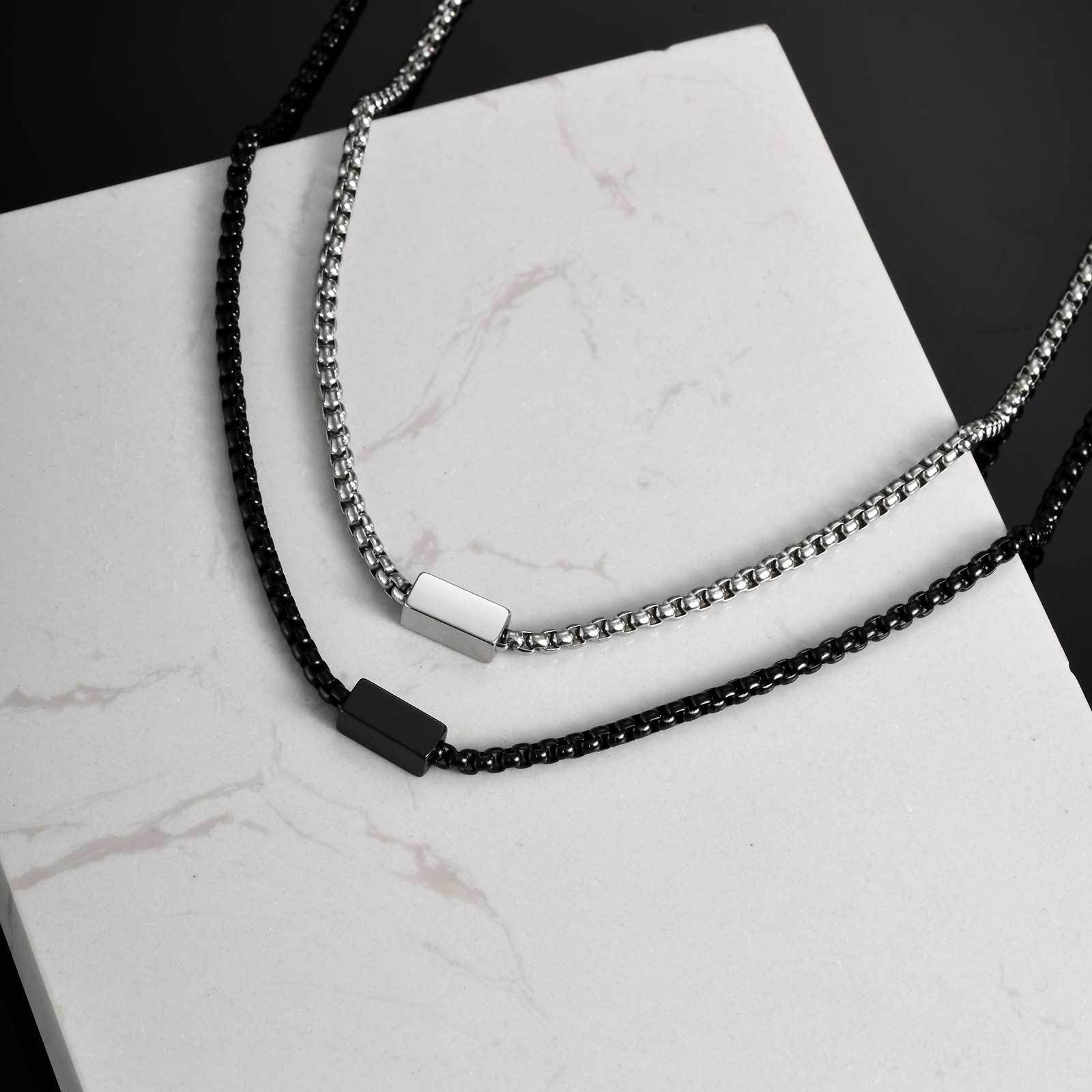 WM-P129 Silver Men, Women Necklace Pendant with Chain
