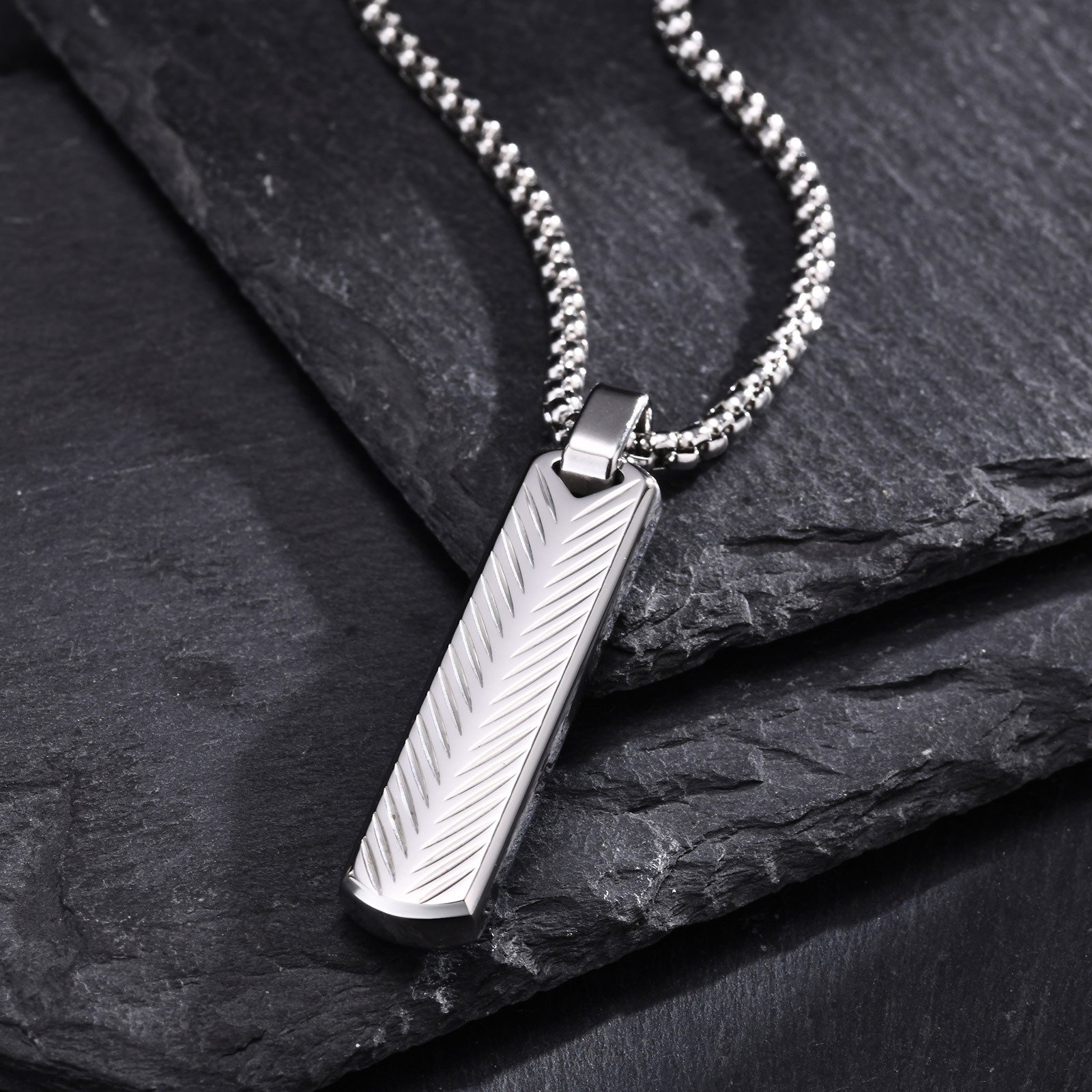 WM-P132 Slver Men, Women Necklace Pendant with Chain — image 6