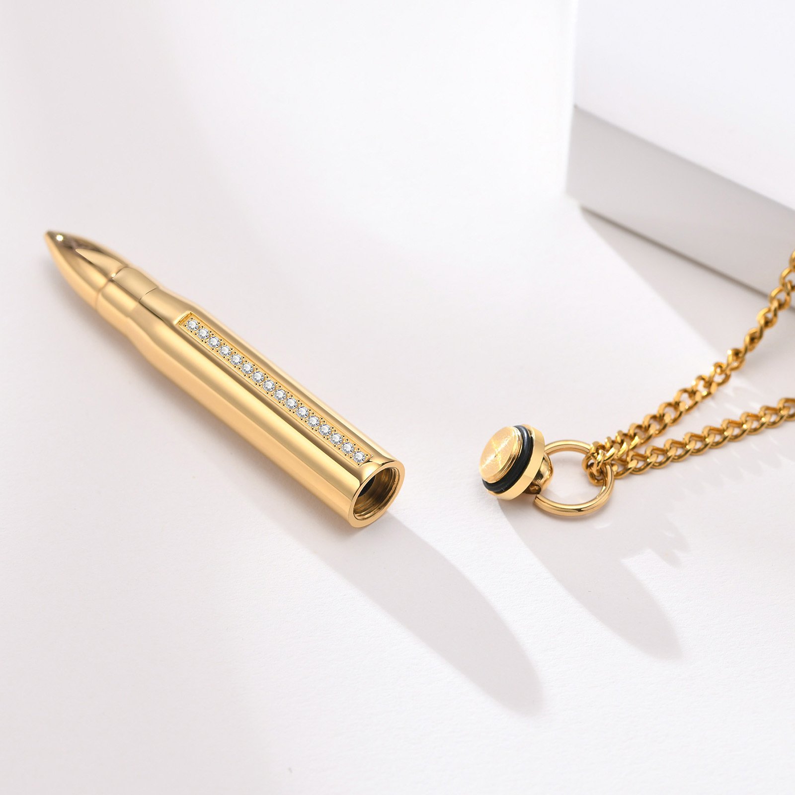 WM-P65 - Gold Men Pendant with Chain
