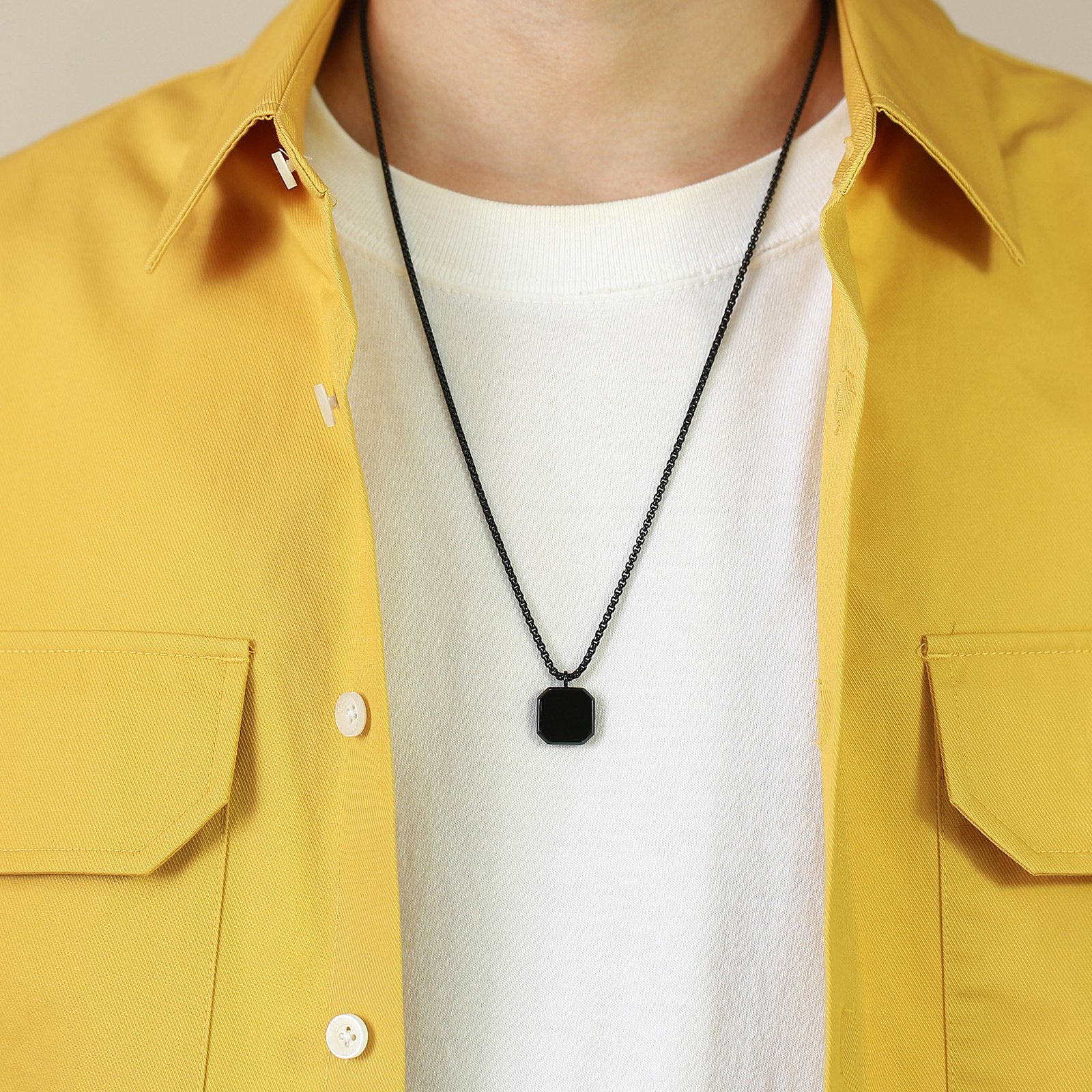 WM-P84 - Men, Women Necklace Pendant with Chain — image 3