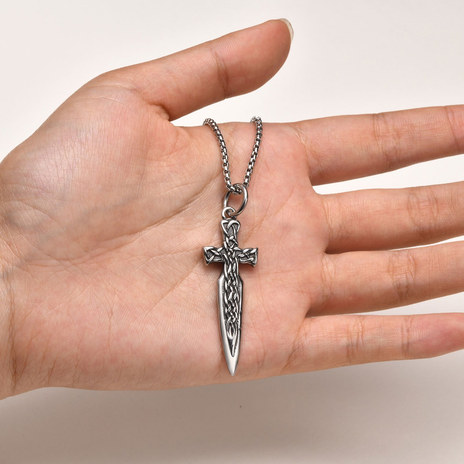 WM-P98 -Men, Women Necklace Pendant with Chain — image 4