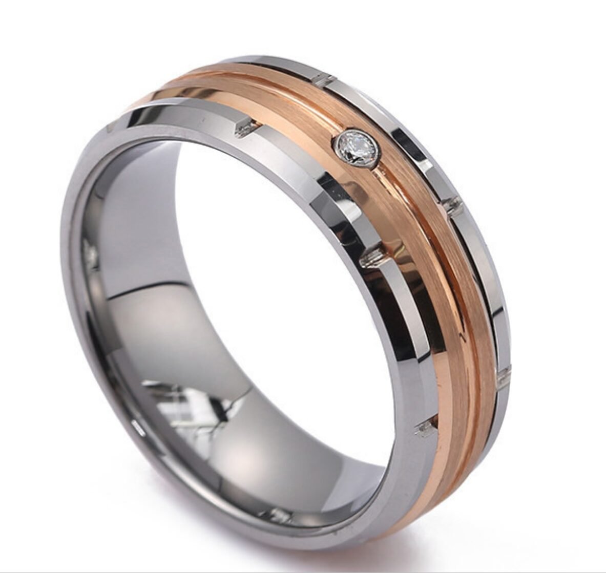 WM-R101 Tungsten Carbide Ring for Men 8 mm — image 4