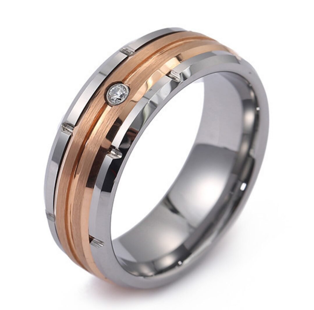 WM-R101 Tungsten Carbide Ring for Men 8 mm — image 5